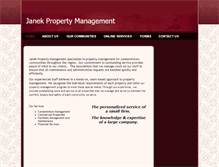 Tablet Screenshot of janekpm.com